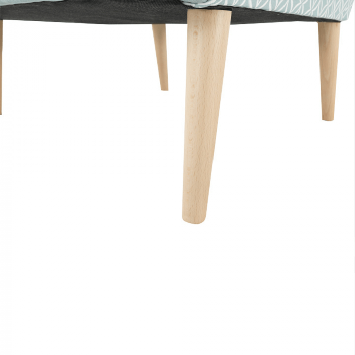 Scaun de design, ţesătură mentol/model, BELEK [10]