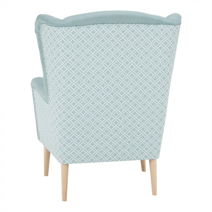 Scaun de design, ţesătură mentol/model, BELEK [6]