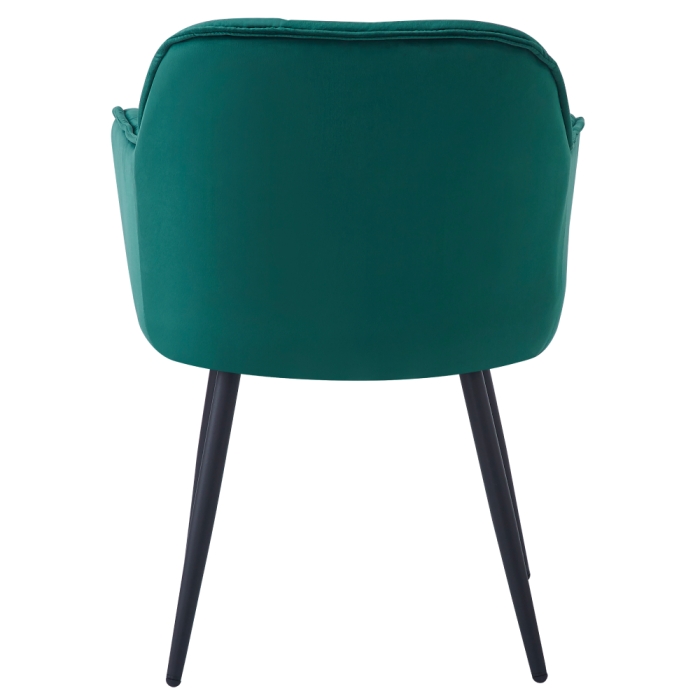 Scaun de design, ţesătură Velvet verde, FEDRIS NEW [4]