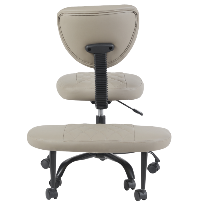 Scaun de îngenuncheat ergonomic, gri-maro Taupe piele ecologică/negru, SAMER [6]