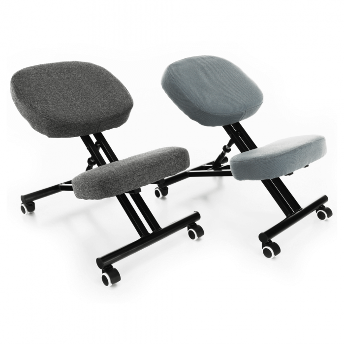 Scaun de îngenunchiere ergonomic, gri deschis / negru, KILIAN [17]