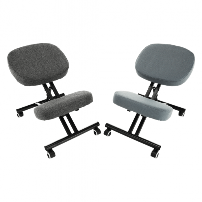 Scaun de îngenunchiere ergonomic, gri deschis / negru, KILIAN [18]