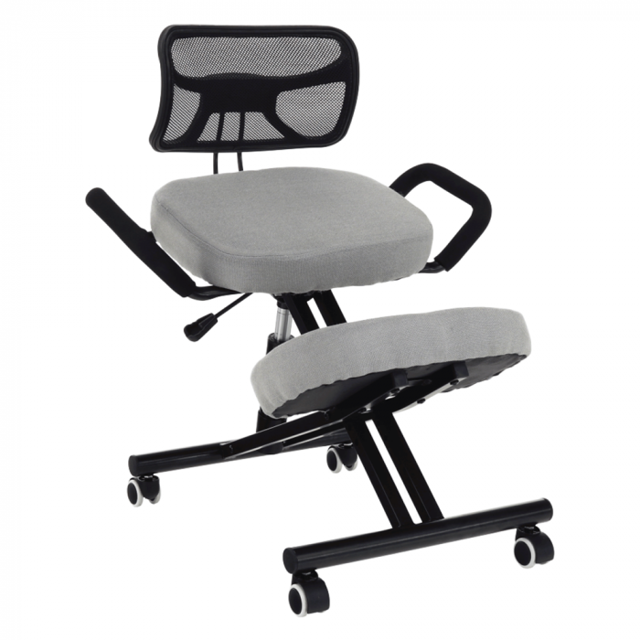 Scaun de îngenunchiere ergonomic, gri-maro Taupe / negru, RUFUS [1]
