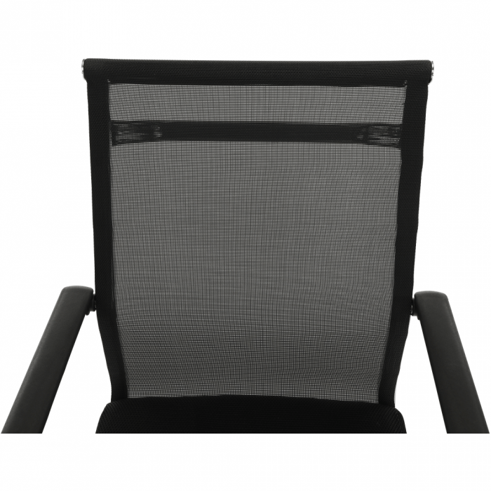 Scaun de şedinţă, negru/argintiu, ESIN [22]