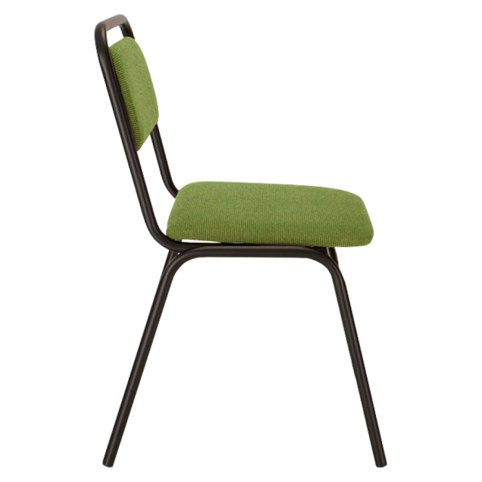 Scaun de şedinţă, stivuibil, verde, VISITOR [3]