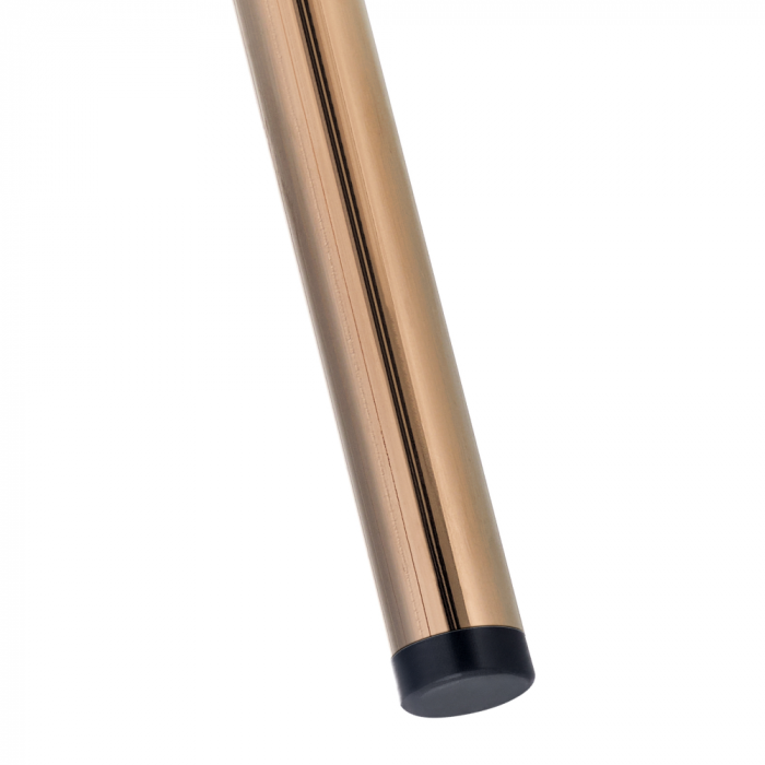 Scaun de sufragerie de design, alb Ivory/rose gold roz cromat, [5]