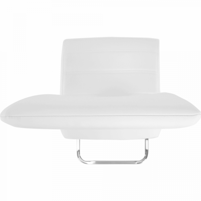 Scaun dining, alb / crom, VATENA [4]