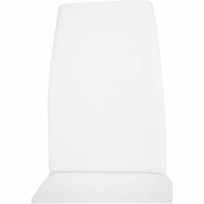 Scaun dining, alb / crom, VATENA [2]