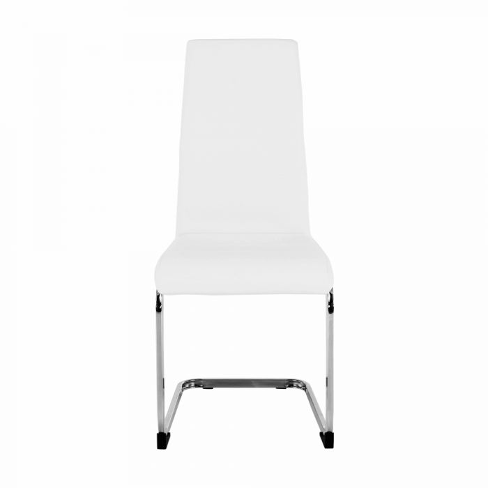 Scaun dining, alb / crom, VATENA [18]