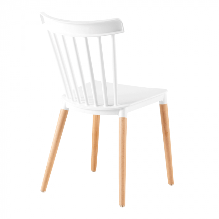Scaun dining, alb / fag, ZOSIMA [2]