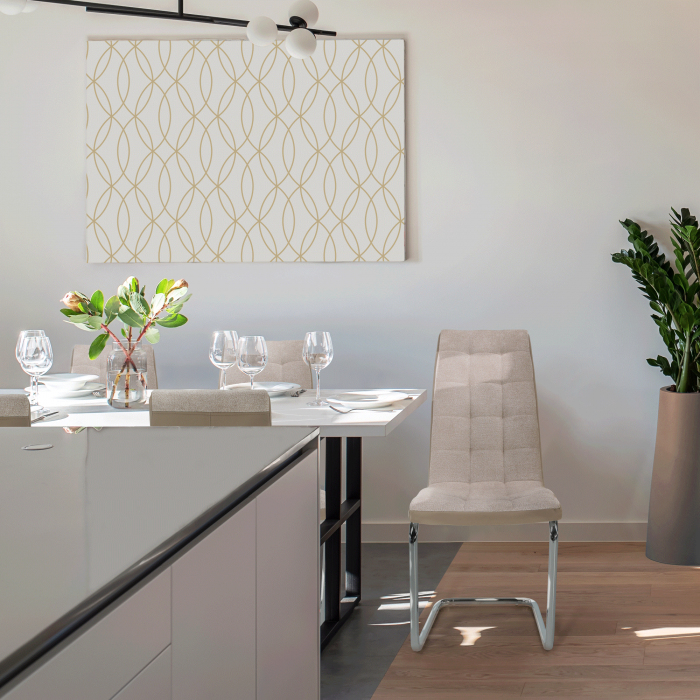 Scaun dining, bej/crom, SALOMA NEW [12]