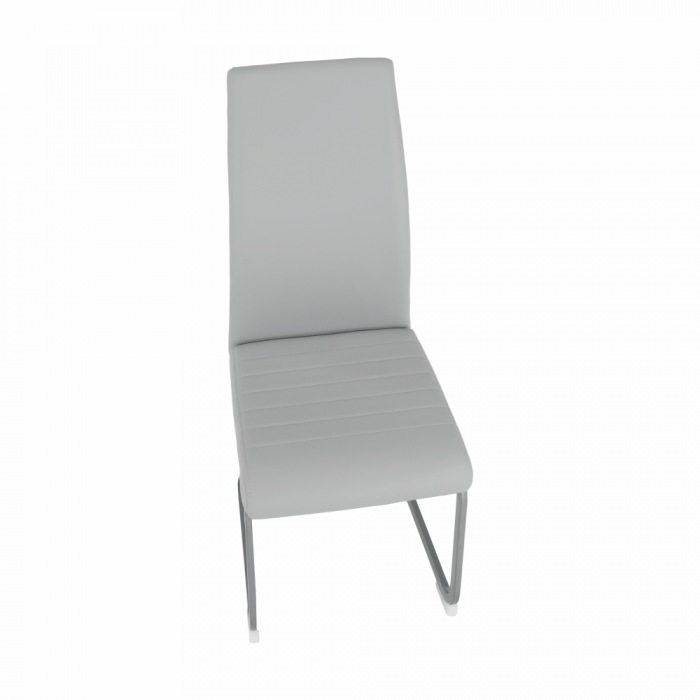 Scaun dining, gri deschis / gri, NOBATA [4]
