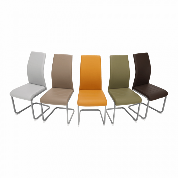 Scaun dining, gri deschis / gri, NOBATA [13]