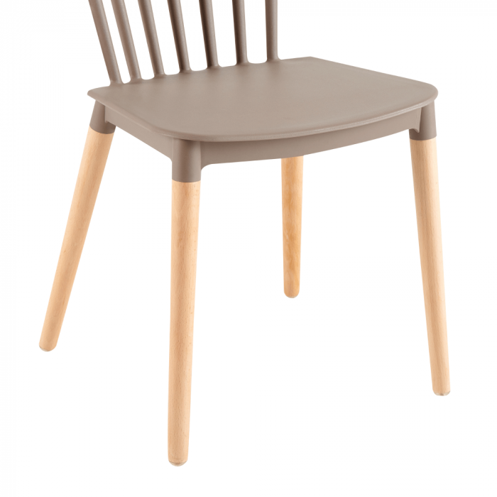 Scaun dining, gri / fag, ZOSIMA [7]