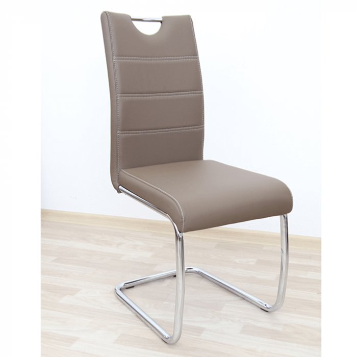 Scaun dining, maro/cusături deschise, ABIRA NEW [6]