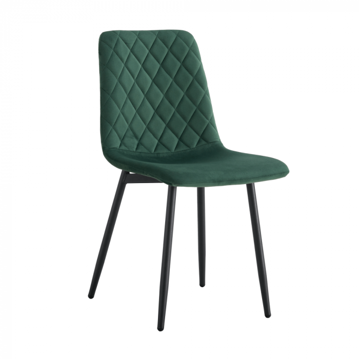 Scaun dining, material Velvet - culoare smarald / metal, DAMIA TIP 2 [1]