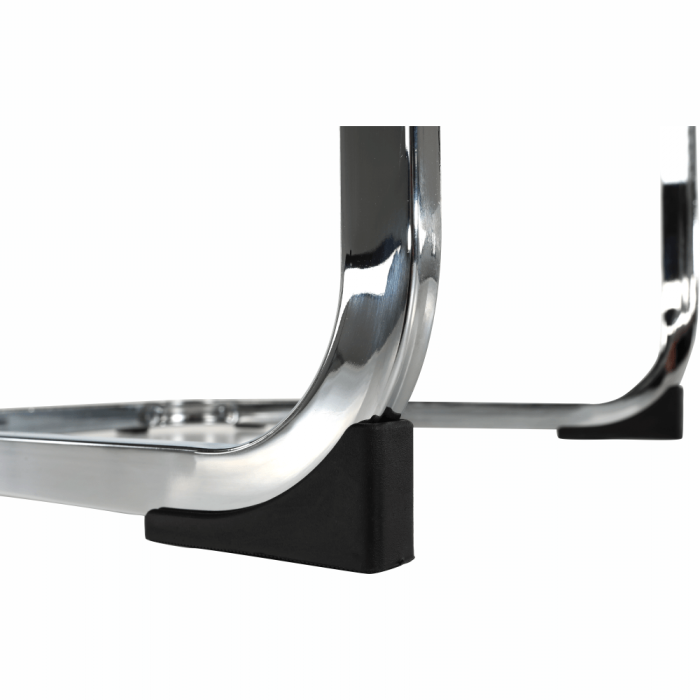 Scaun dining, negru / crom, VATENA [7]