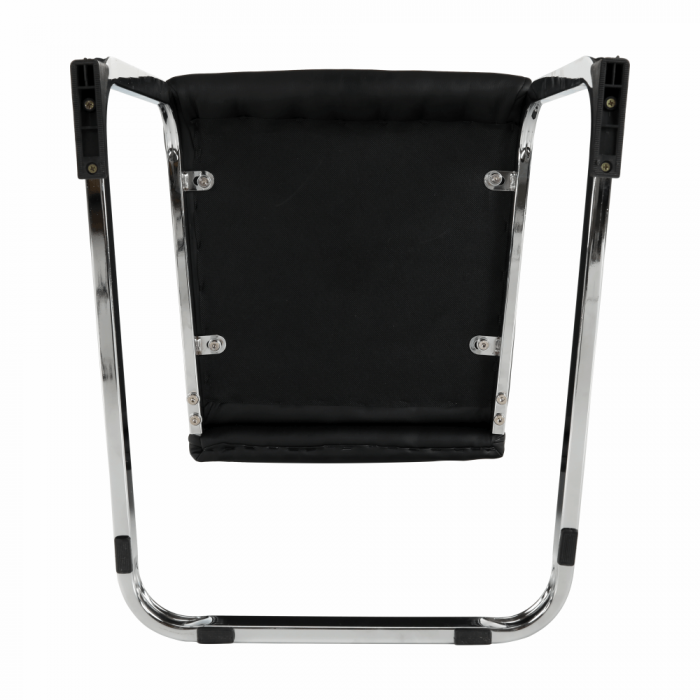 Scaun dining, negru / crom, VATENA [5]