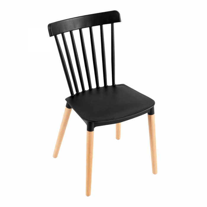Scaun dining, negru / fag, ZOSIMA [3]