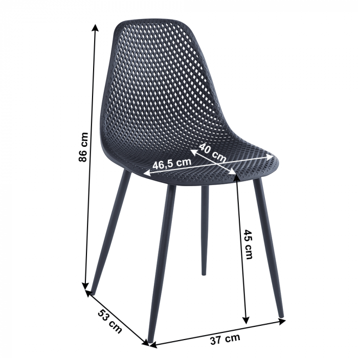 Scaun dining, negru, TEGRA TYP 2 [2]