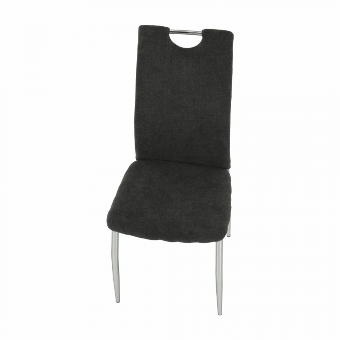 Scaun dining, textil gri maro/crom, OLIVA NEW [12]