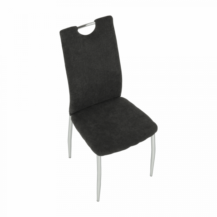 Scaun dining, textil gri maro/crom, OLIVA NEW [14]
