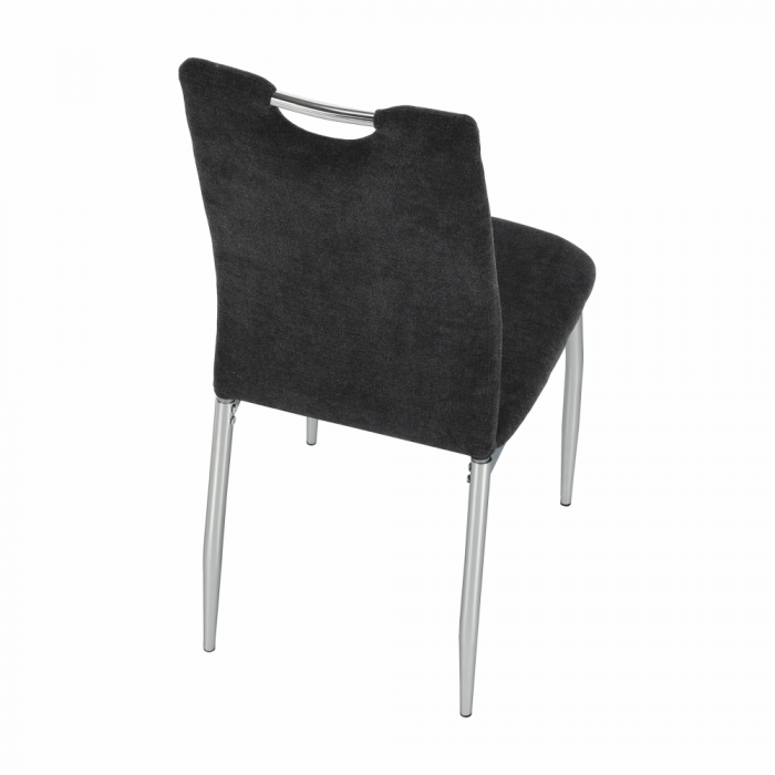 Scaun dining, textil gri maro/crom, OLIVA NEW [13]