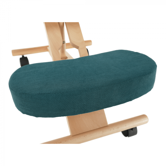 Scaun ergonomic, petrol/ fag, FLONET [10]