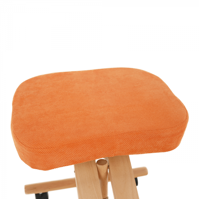 Scaun ergonomic, portocale/ fag, FLONET [9]