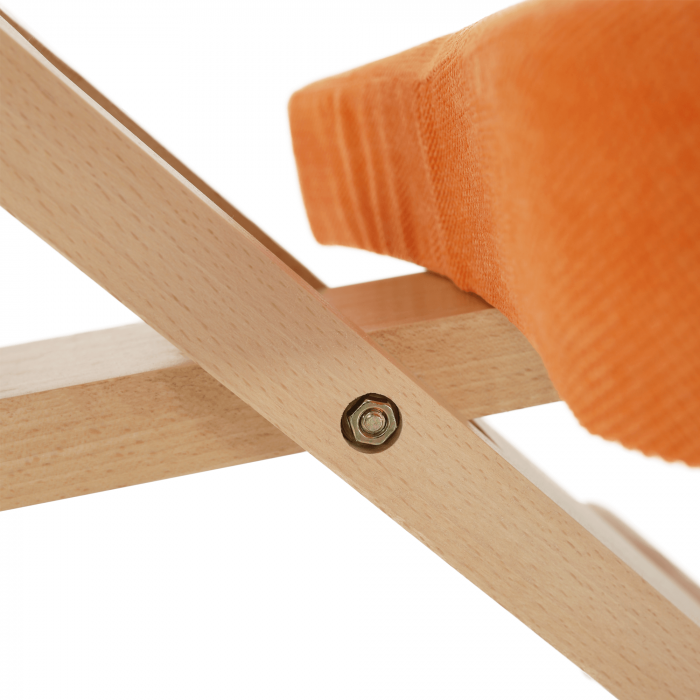 Scaun ergonomic, portocale/ fag, FLONET [12]