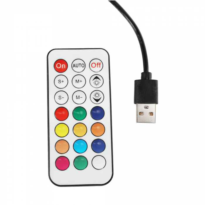 Scaun gaming, lumini led cu telecomanda, cu tetiera, piele eco negru/alb, Bortis Impex [3]