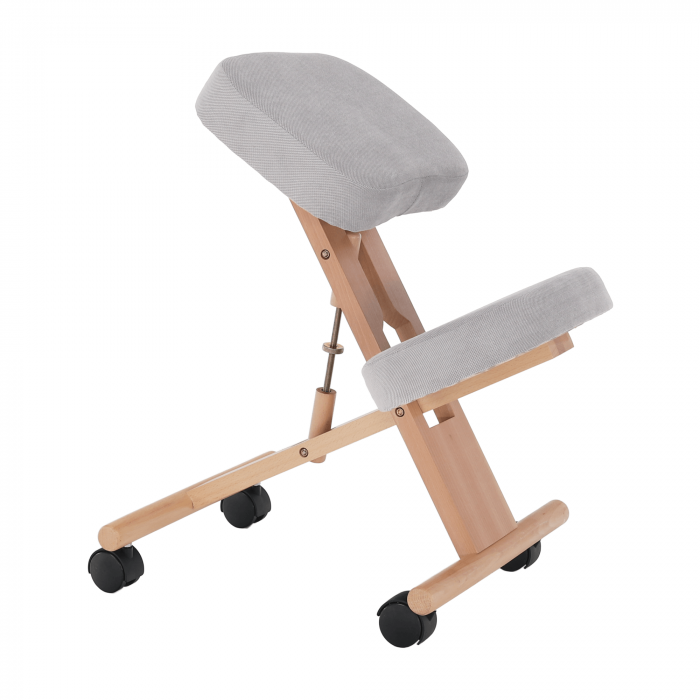 Scaun genunchi ergonomic, gri-maro Taupe / fag, FLONET [18]