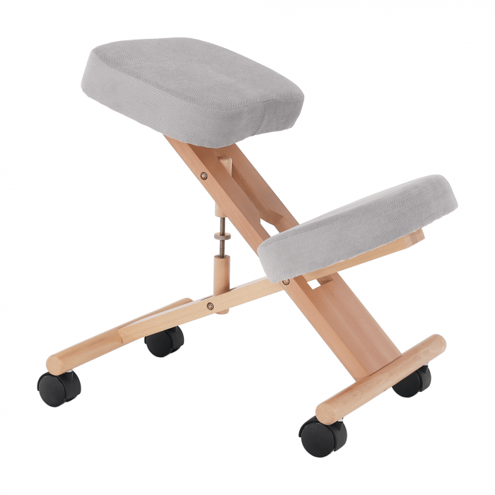 Scaun genunchi ergonomic, gri-maro Taupe / fag, FLONET [19]