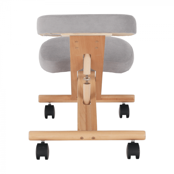 Scaun genunchi ergonomic, gri-maro Taupe / fag, FLONET [20]
