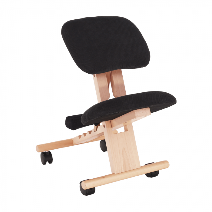 Scaun genunchi ergonomic, negru / fag, GROCO [12]