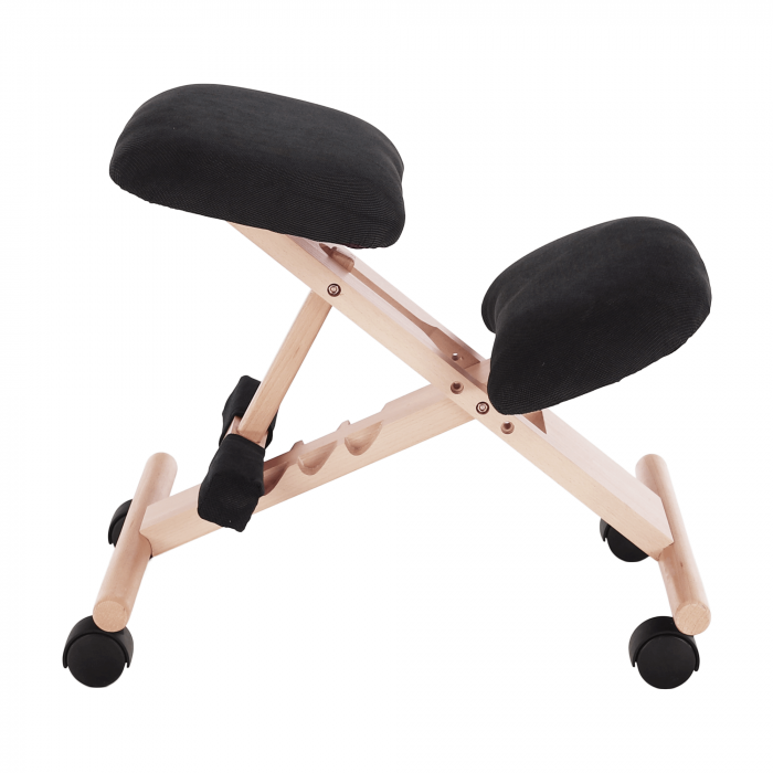 Scaun genunchi ergonomic, negru / fag, GROCO [15]
