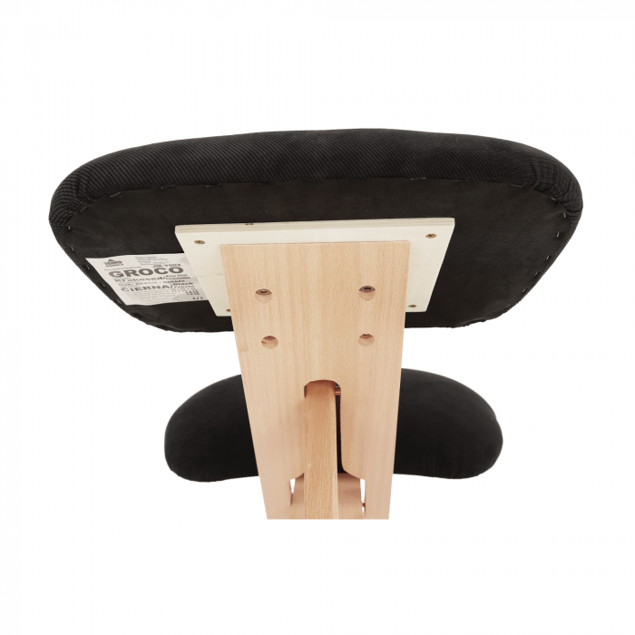 Scaun genunchi ergonomic, negru / fag, GROCO [16]