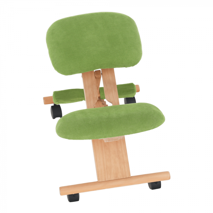 Scaun genunchi ergonomic, verde/ fag, GROCO [11]