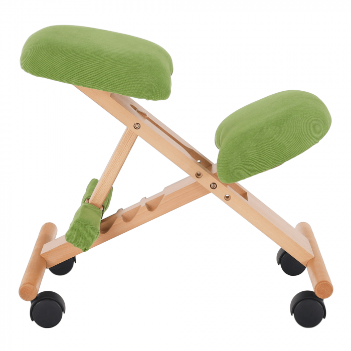 Scaun genunchi ergonomic, verde/ fag, GROCO [8]