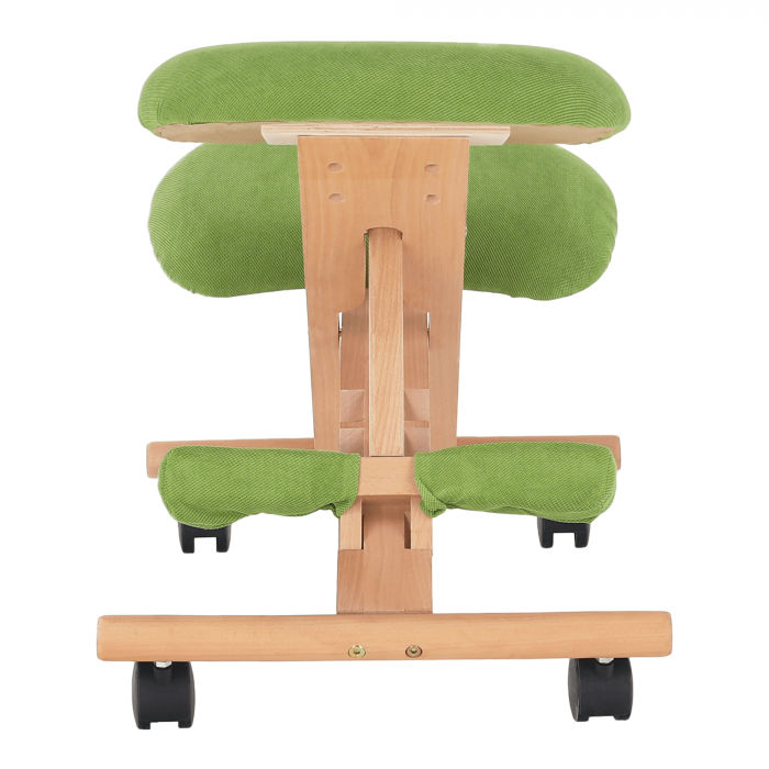 Scaun genunchi ergonomic, verde/ fag, GROCO [9]