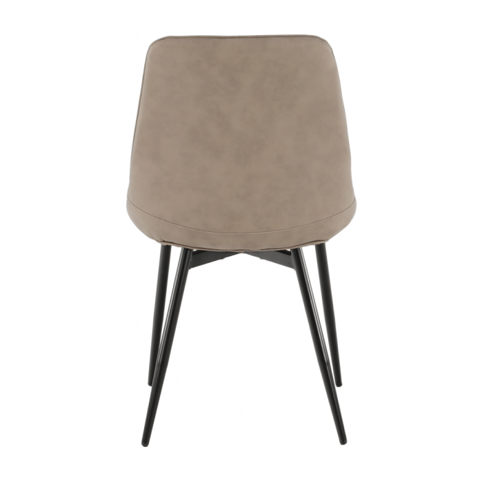 Scaun, gri maroniu taupe/negru, HAZAL [12]