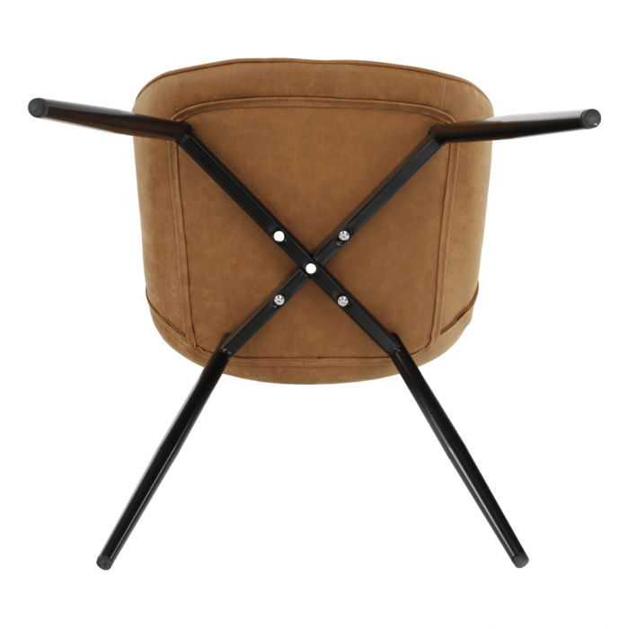 Scaun, maro camel/negru, HAZAL [3]