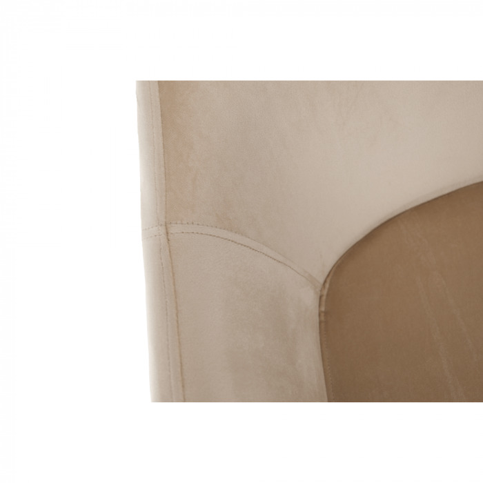 Scaun, material bej / picioare negre, ODOVEL [16]