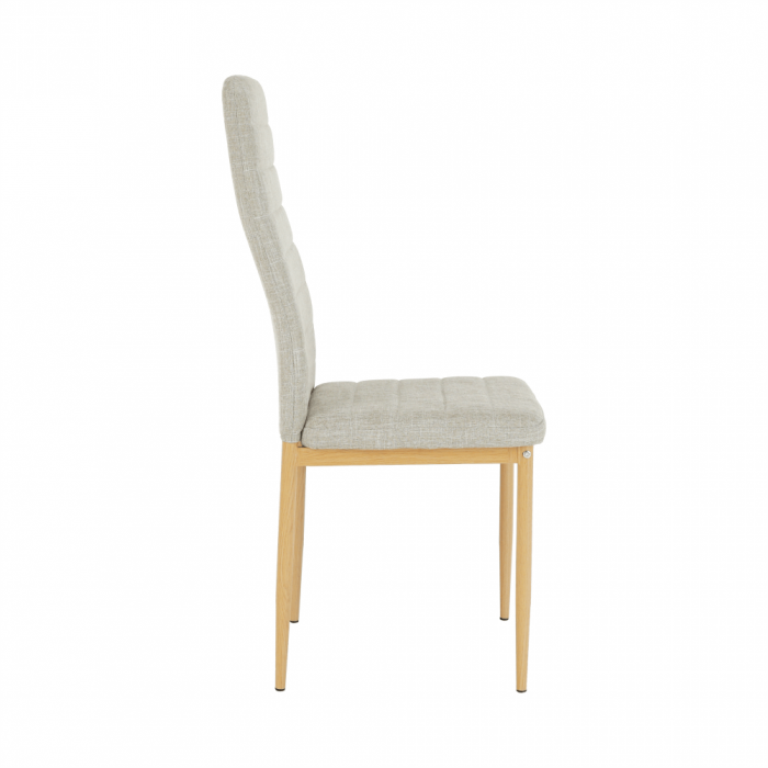 Scaun, material textil bej/cadru metalic fag, COLETA NOVA [2]