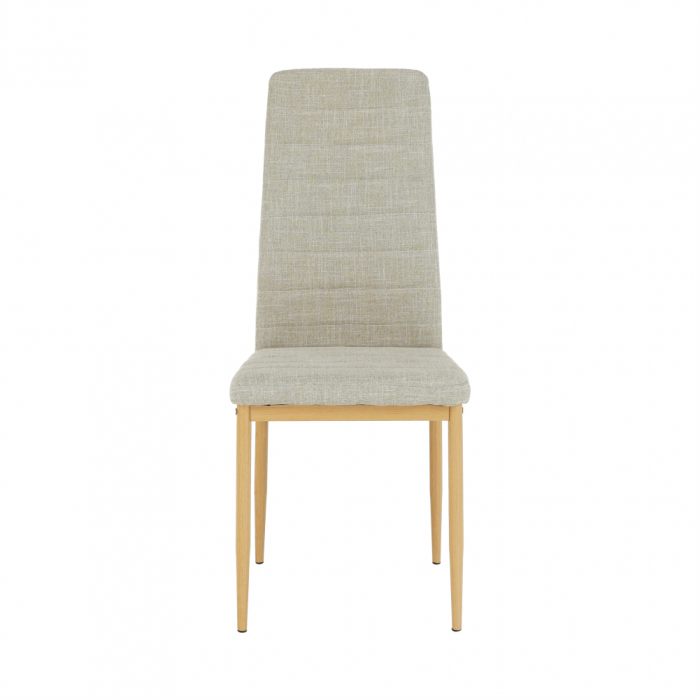 Scaun, material textil bej/cadru metalic fag, COLETA NOVA [7]