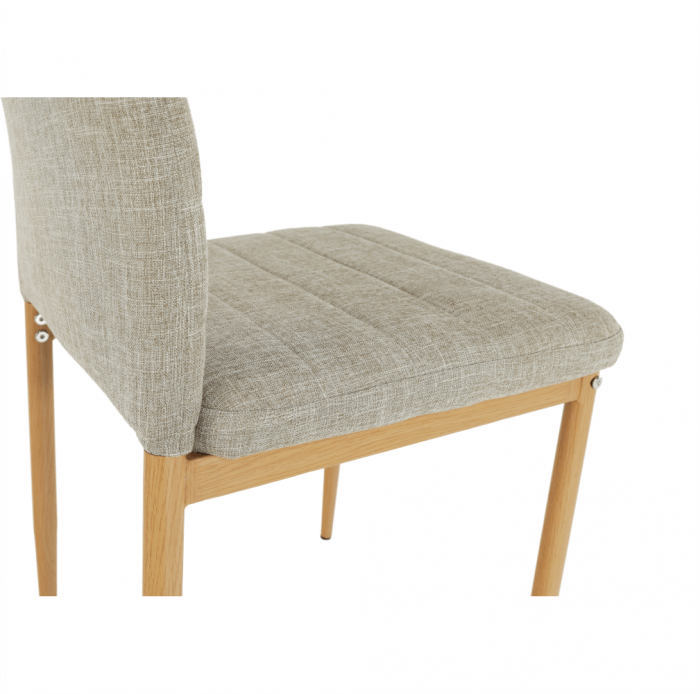 Scaun, material textil bej/cadru metalic fag, COLETA NOVA [11]