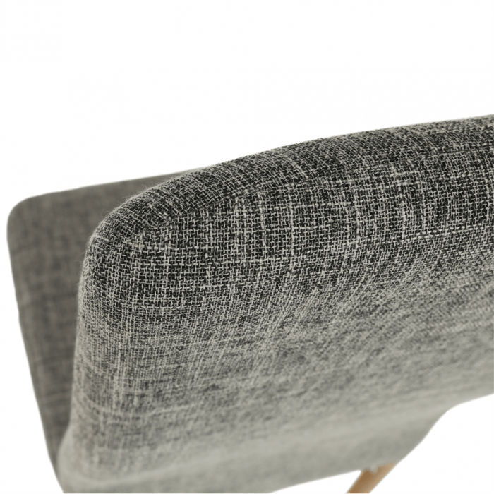 Scaun, material textil gri deschis/cadru metalic fag, COLETA NOVA [10]