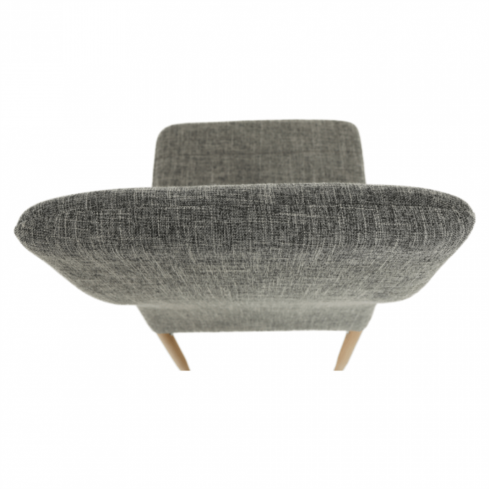 Scaun, material textil gri deschis/cadru metalic fag, COLETA NOVA [9]