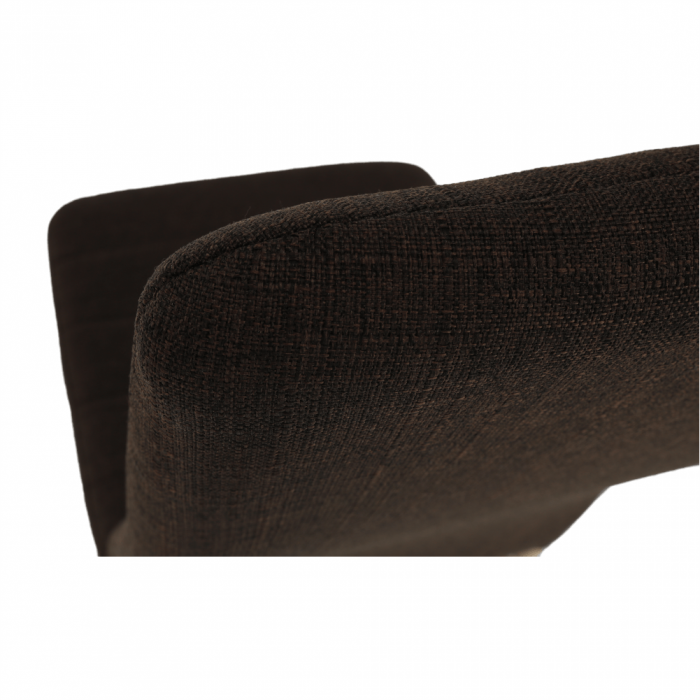 Scaun, material textil maro închis/cadru metalic fag, COLETA NOVA [8]
