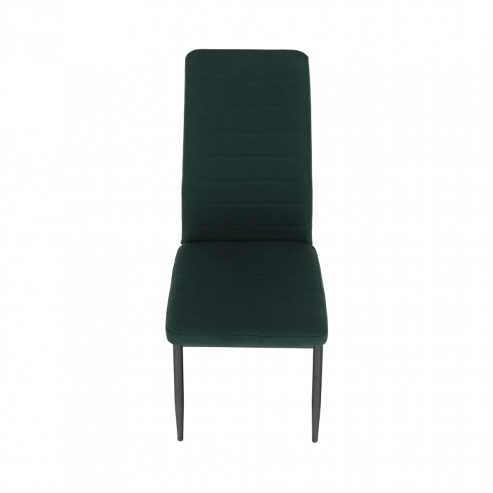 Scaun, material textil smarald/cadru metalic negru, COLETA NOVA [9]